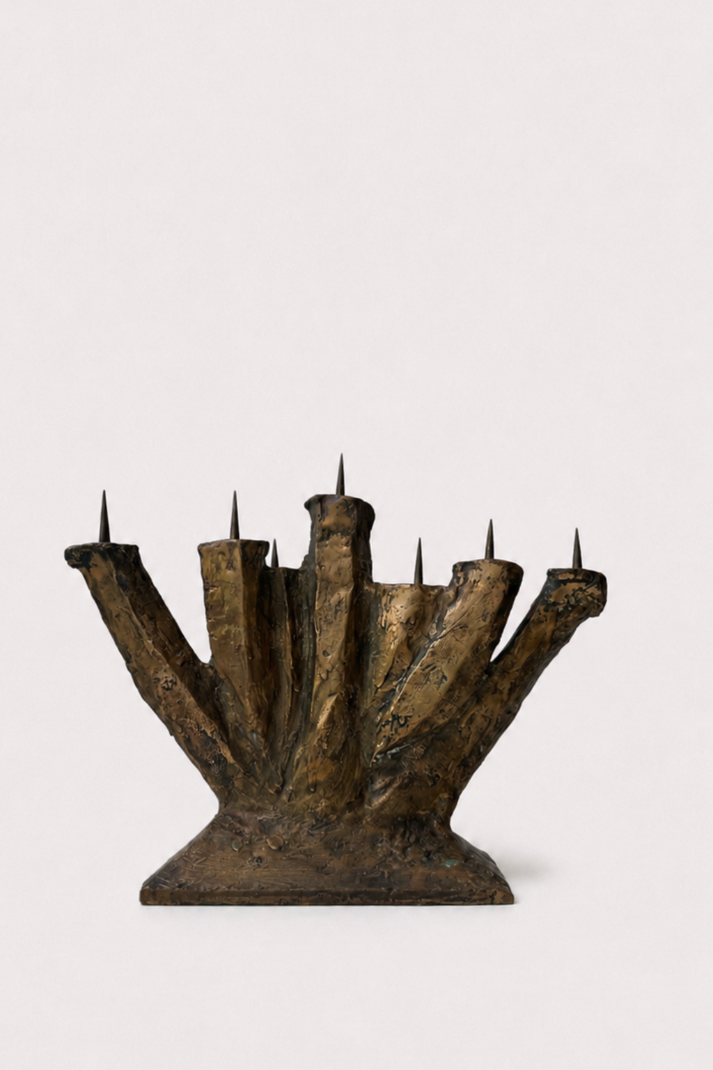 One-of-a-kind Brutalist Multi-Arm Candelabra