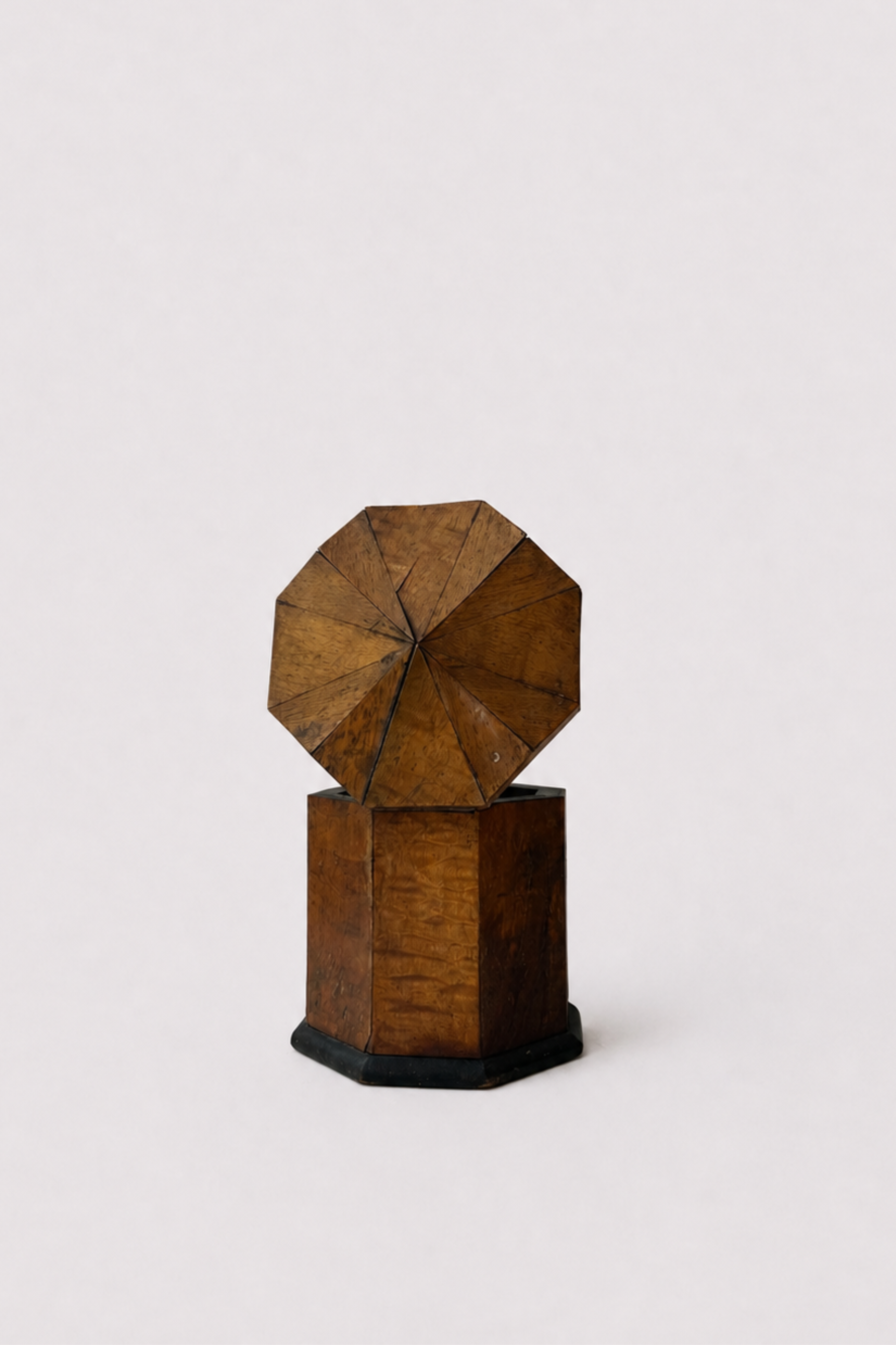 Geometric Wooden Lidded Box
