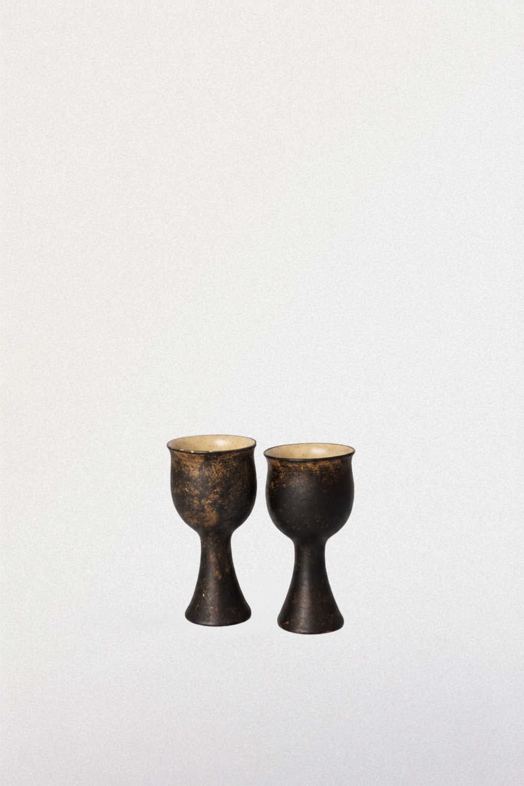Brown Ceramic Goblets