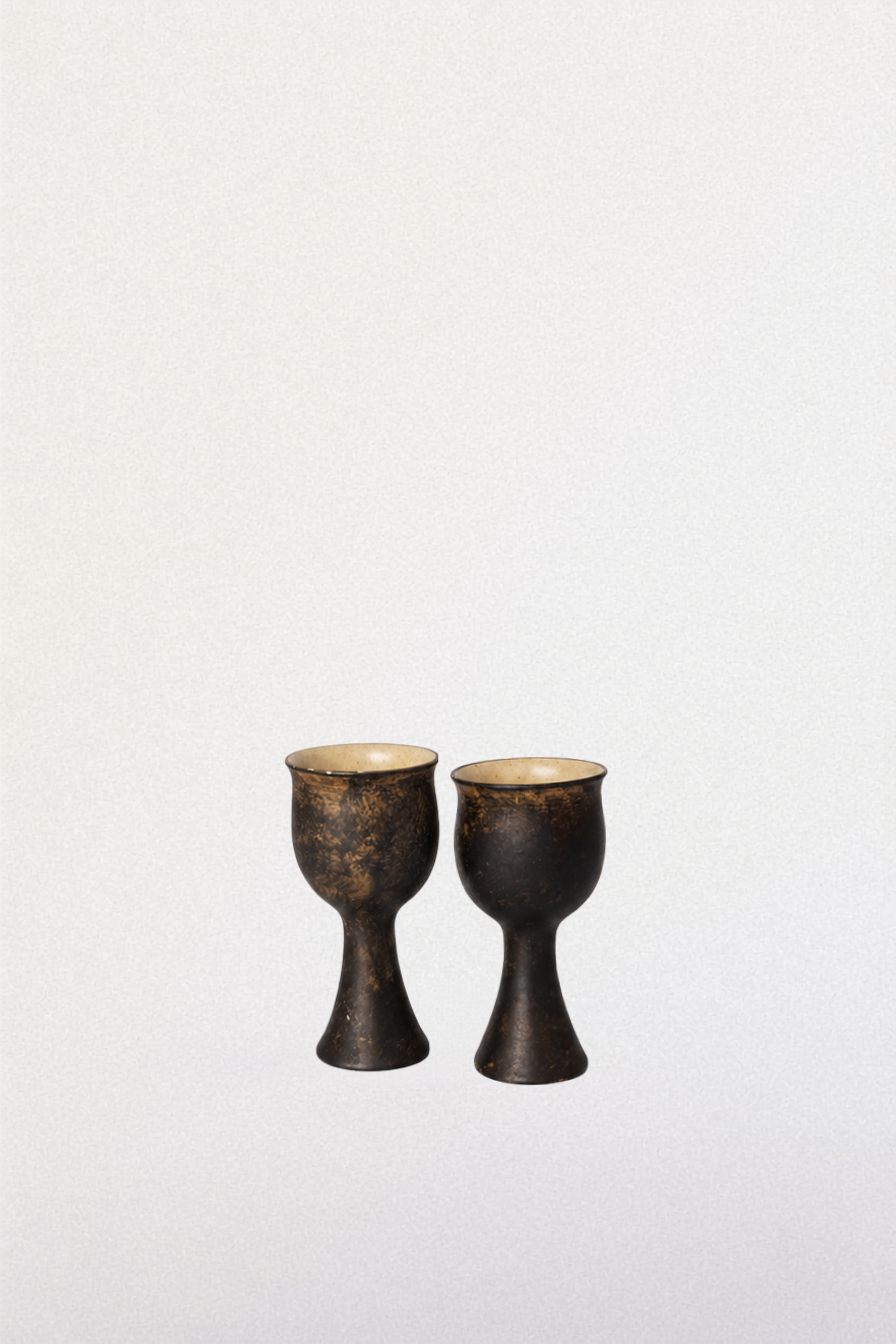 Brown Ceramic Goblets