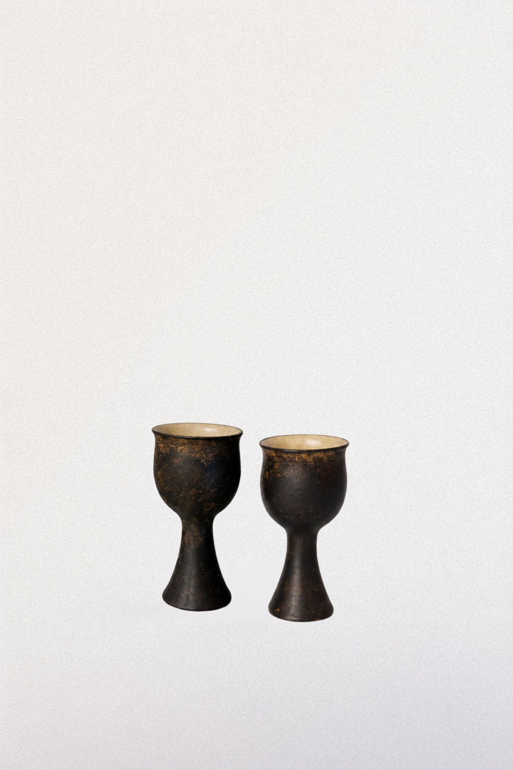Brown Ceramic Goblets