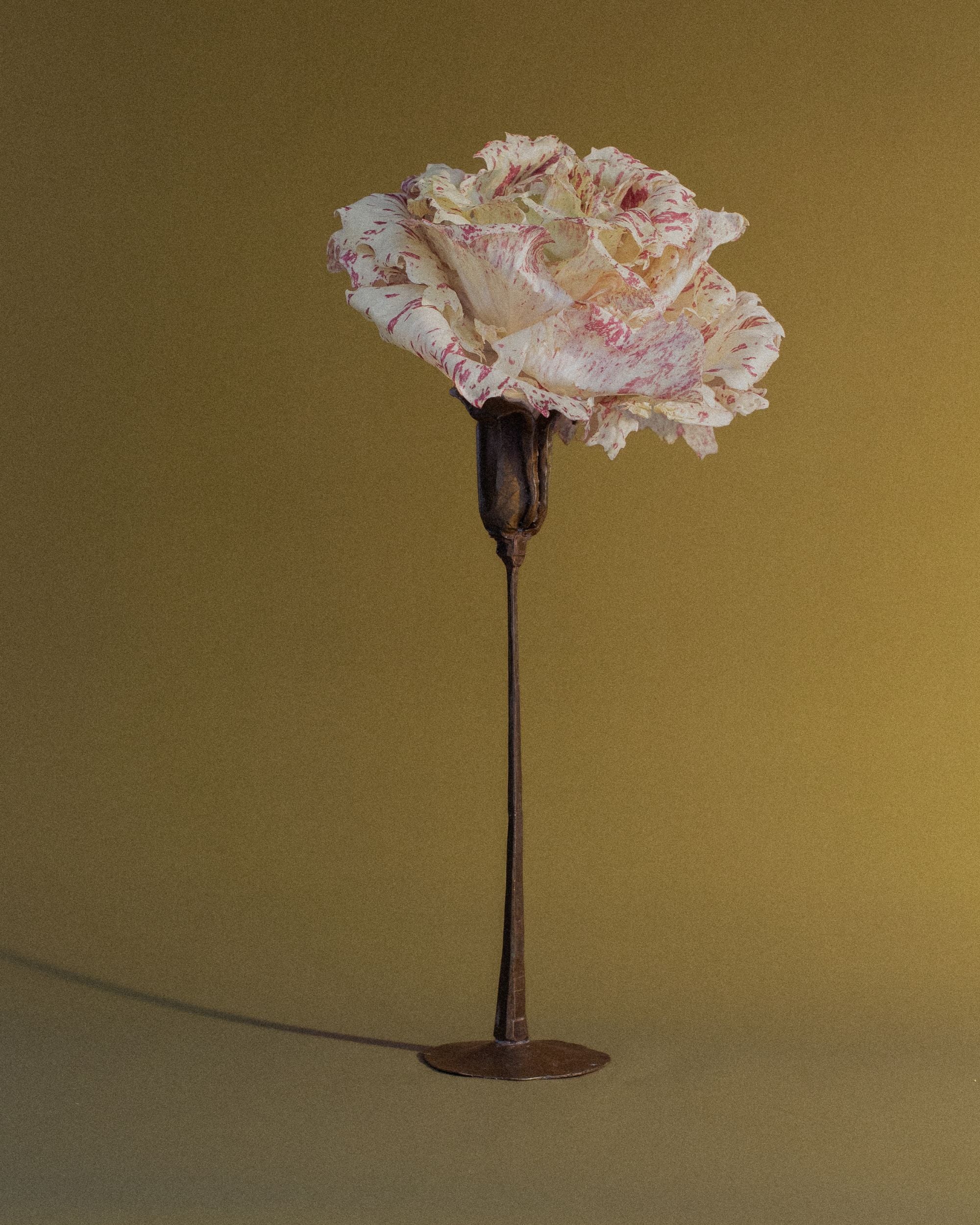 Hand-Forged Flower Candle Holder