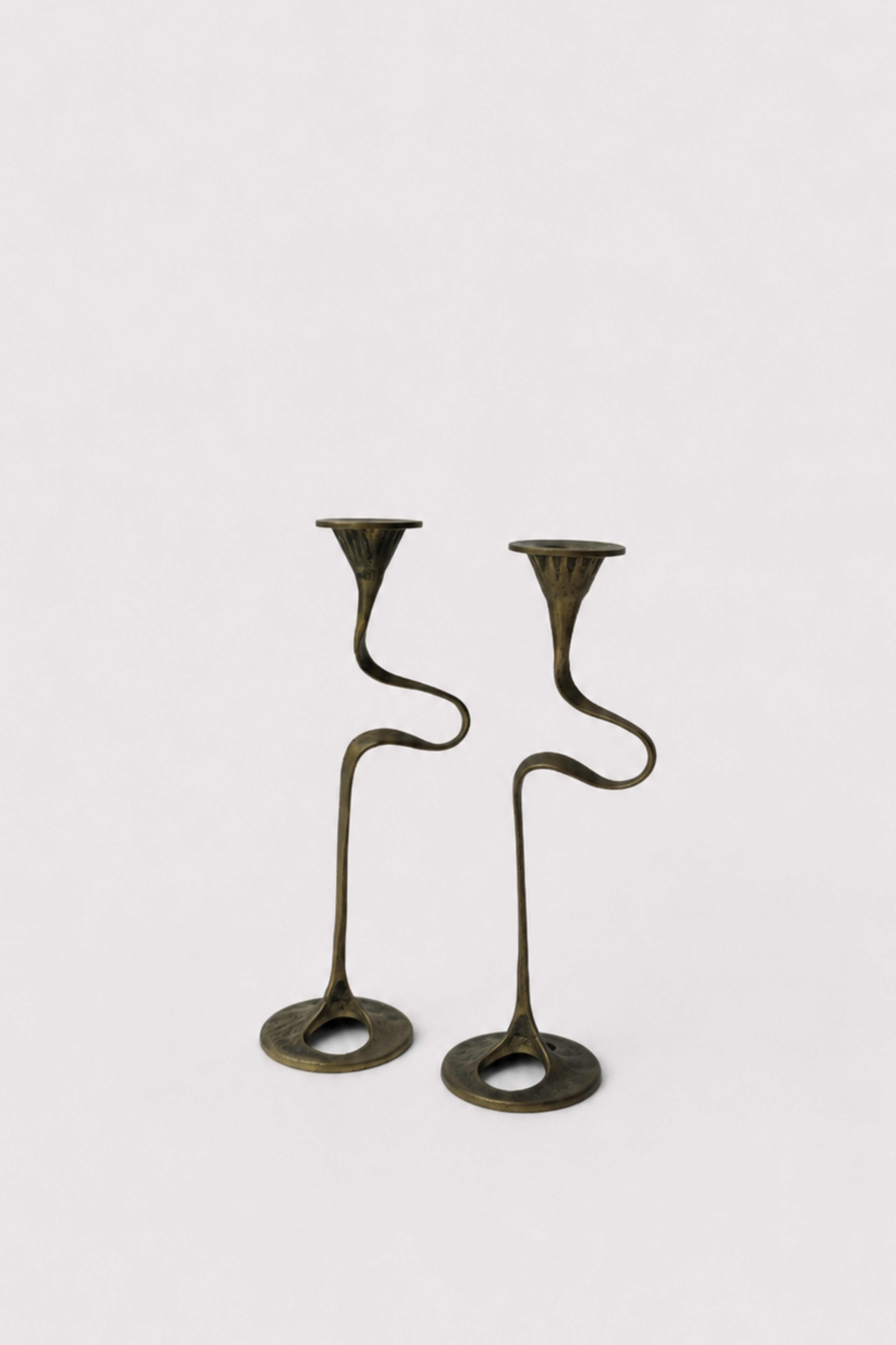 Kurt Jesch Brass Candlesticks