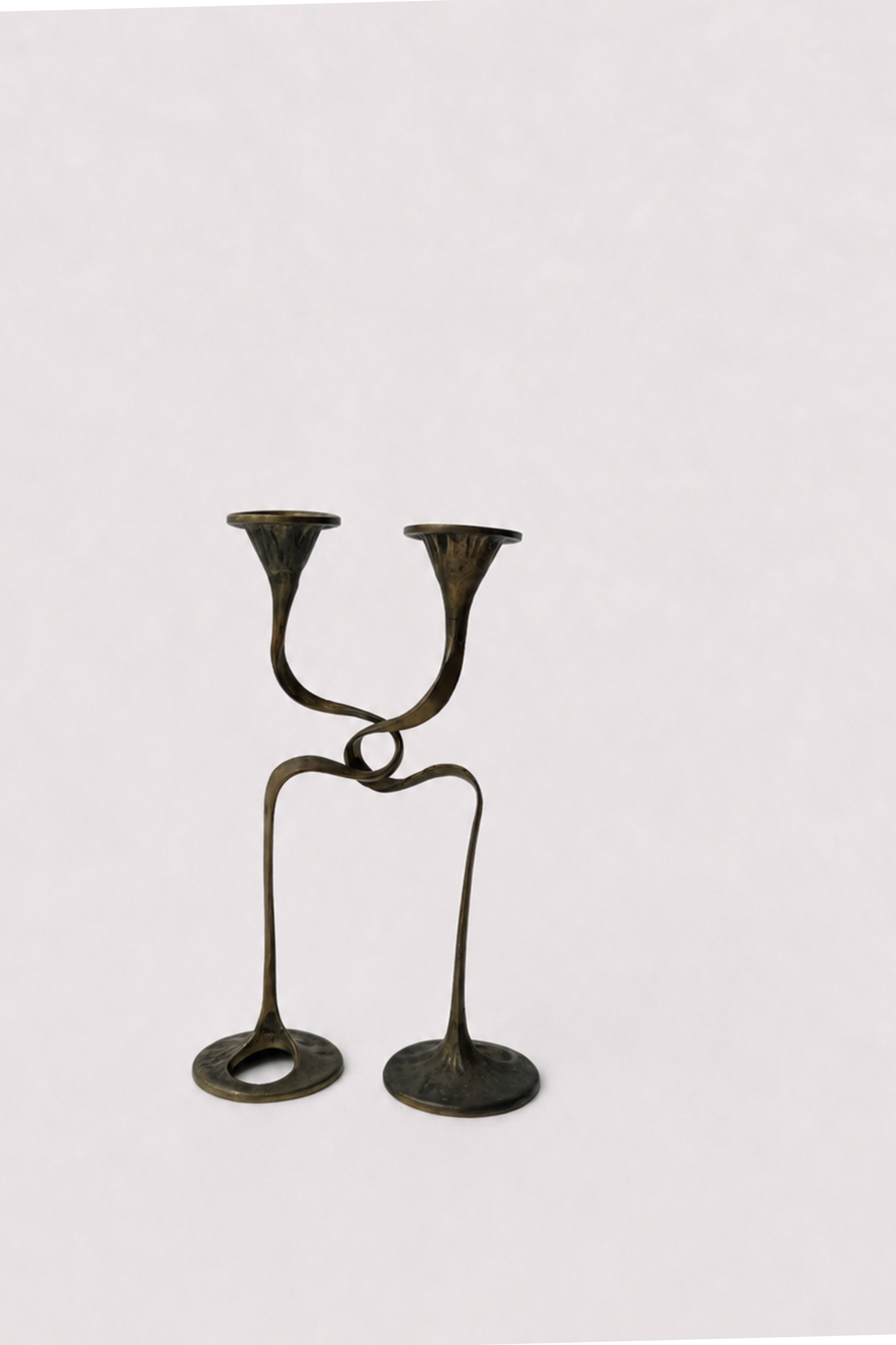 Kurt Jesch Brass Candlesticks