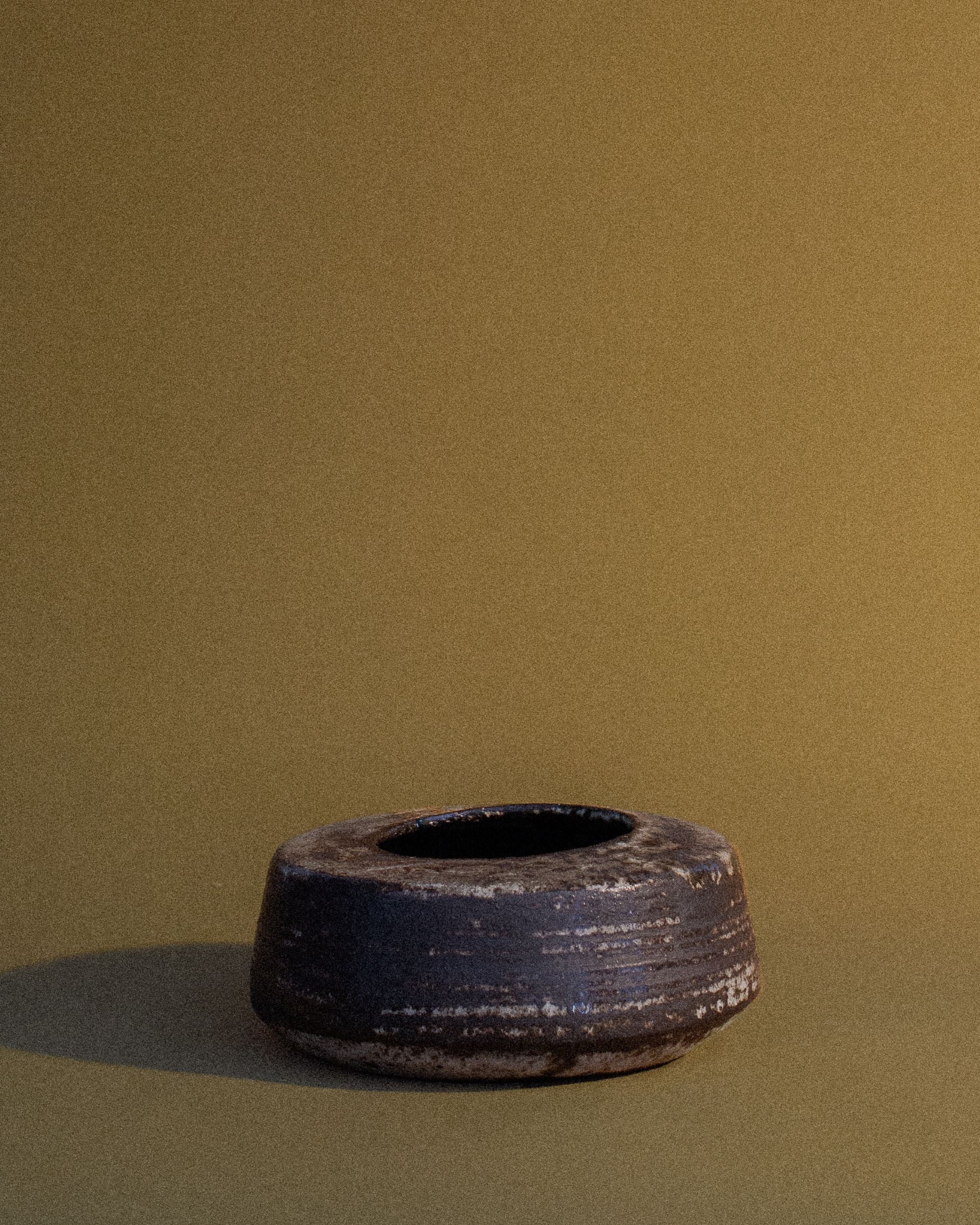 Low Ceramic Vessel with Wide Opening