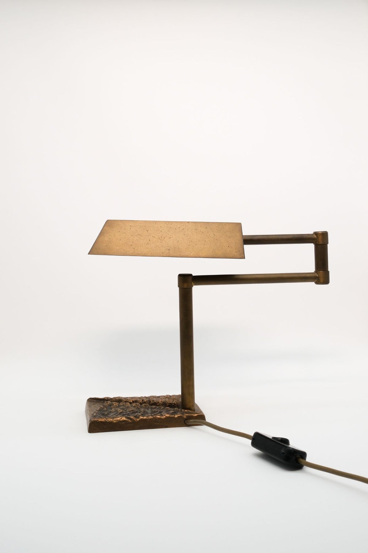 Brutalist Relief Desk Lamp
