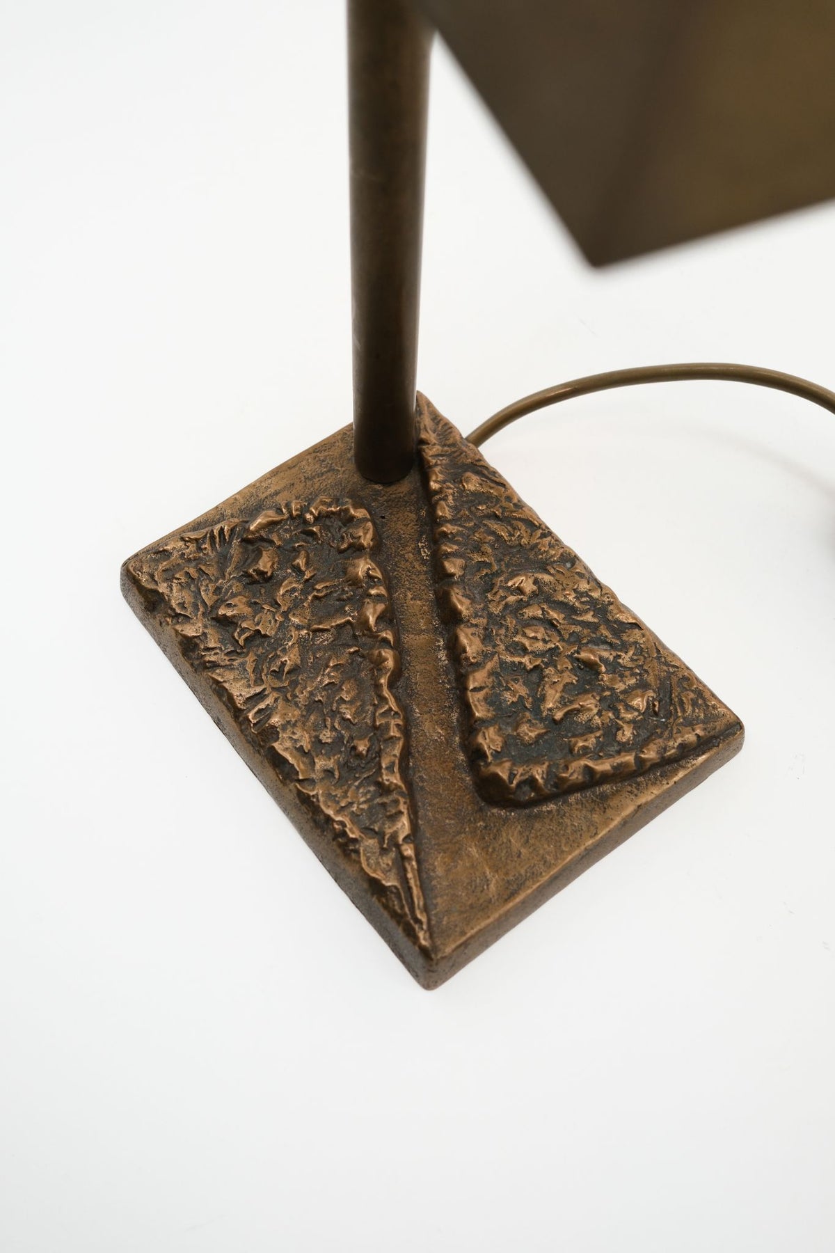 Brutalist Relief Desk Lamp