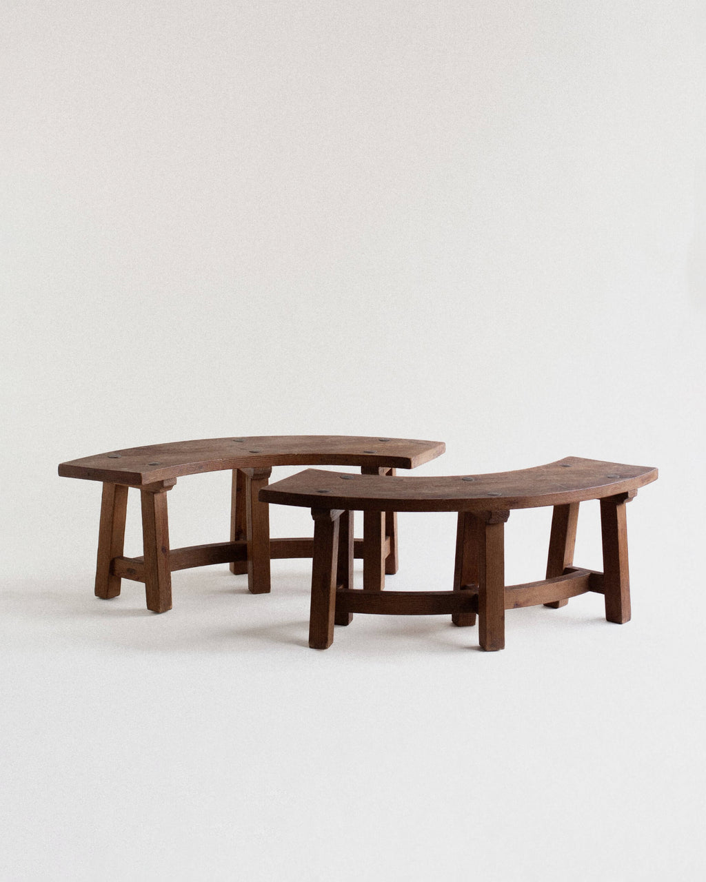 Brutalist Semicircular Benches
