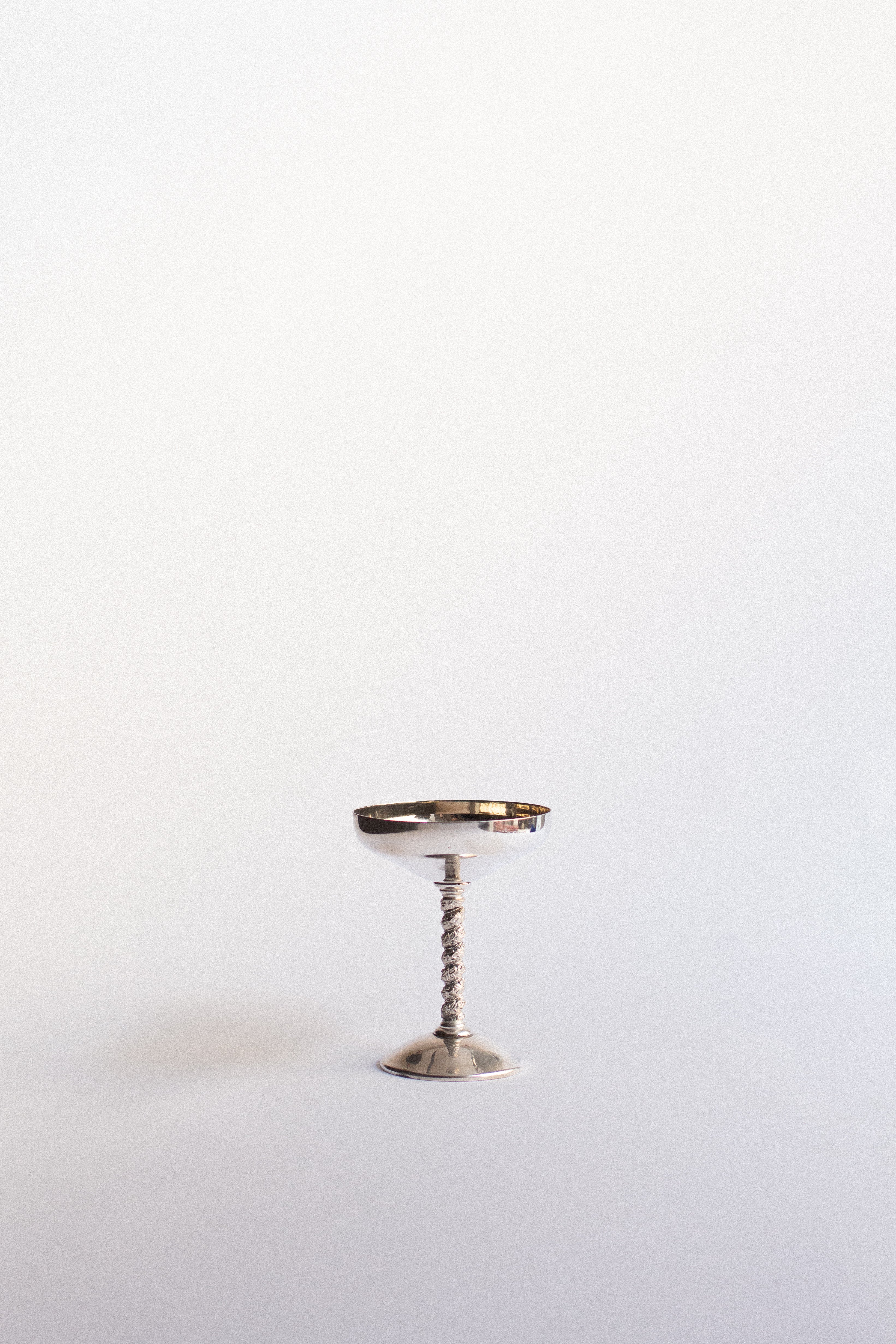 Silver-plated Brass Compotes, Set of 6