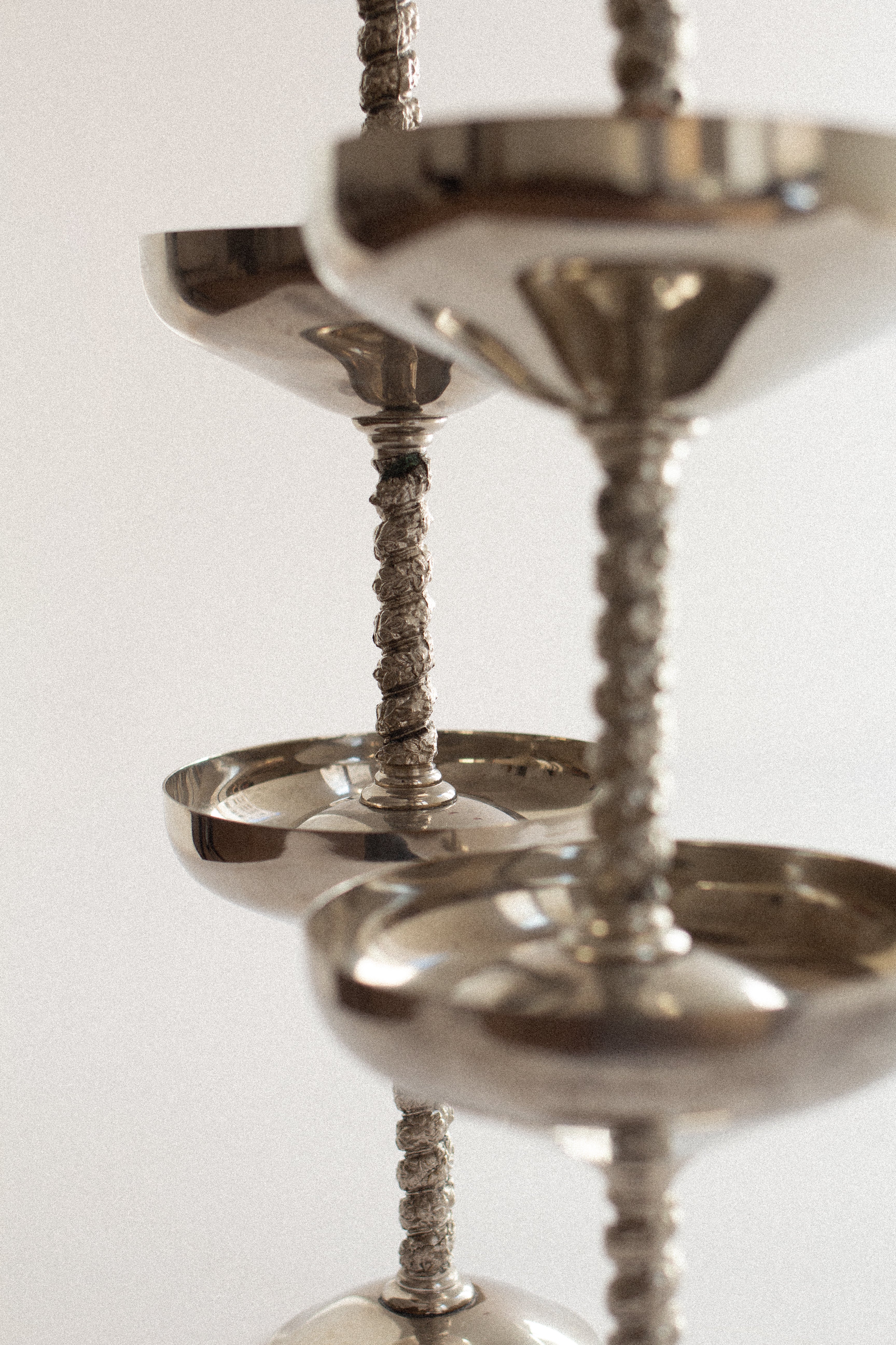 Silver-plated Brass Compotes, Set of 6