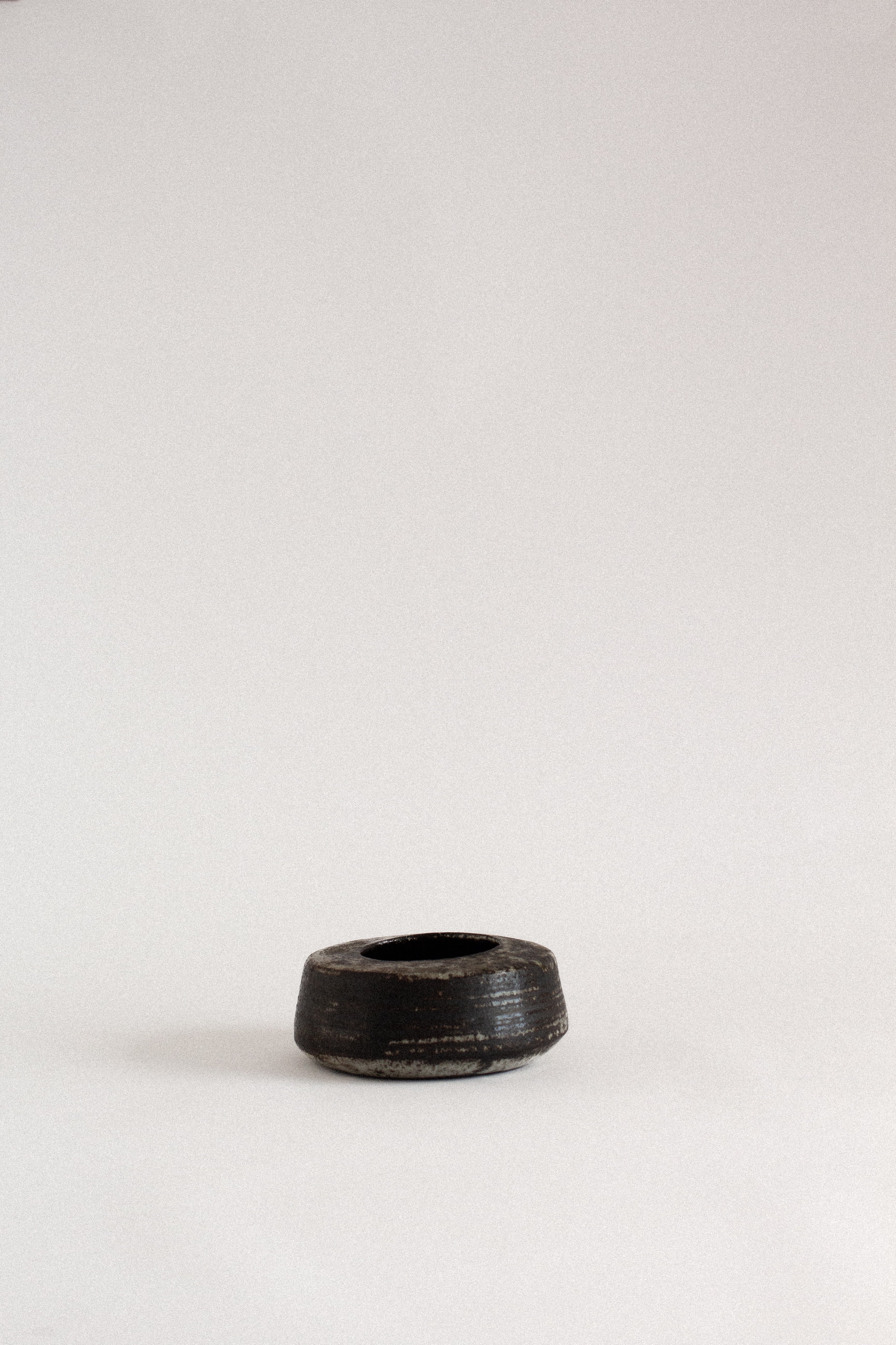 Low Ceramic Vessel with Wide Opening