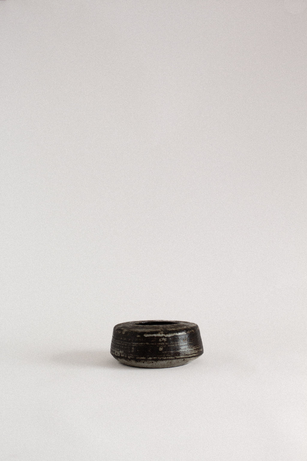 Low Ceramic Vessel with Wide Opening