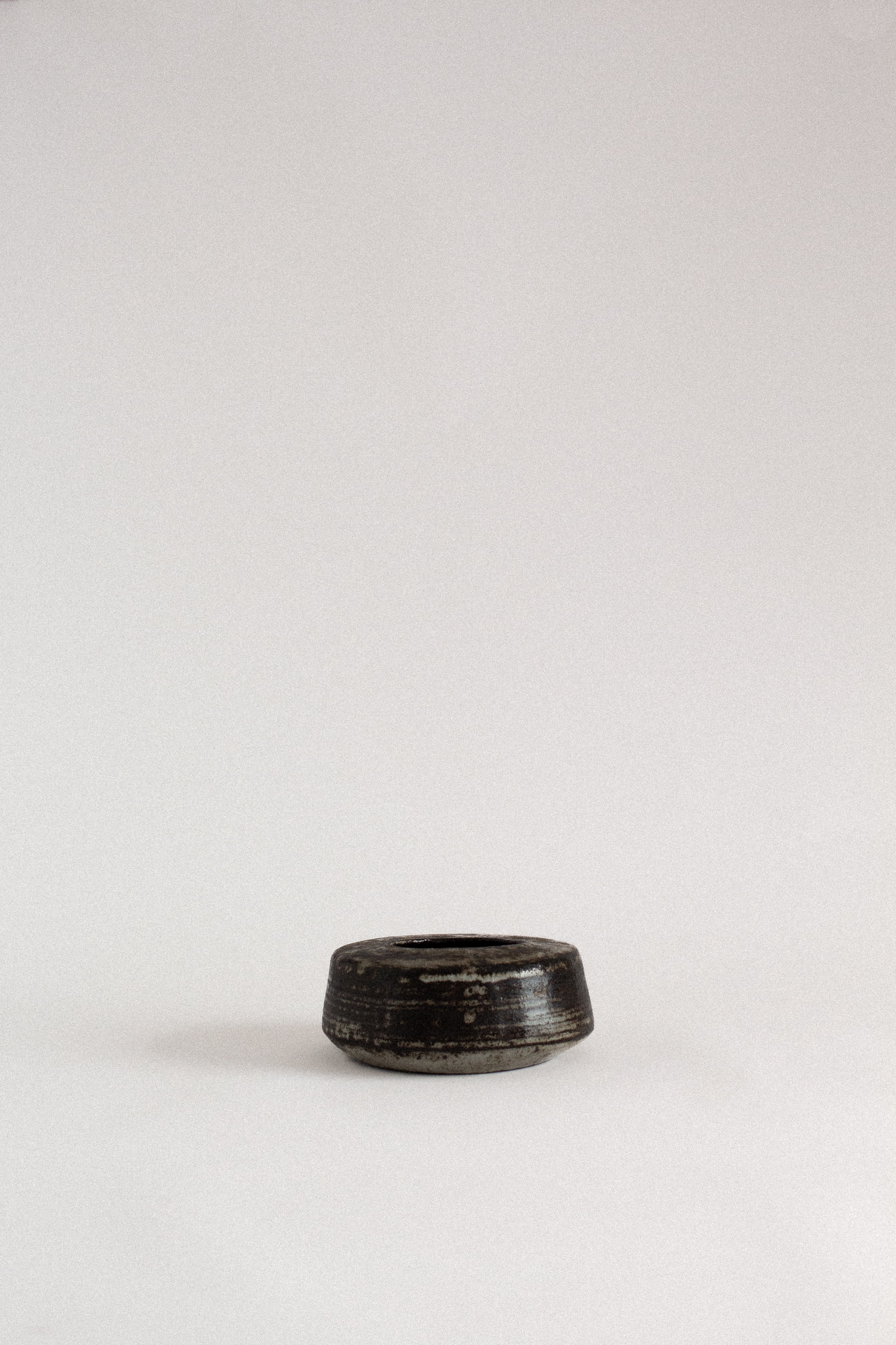 Low Ceramic Vessel with Wide Opening