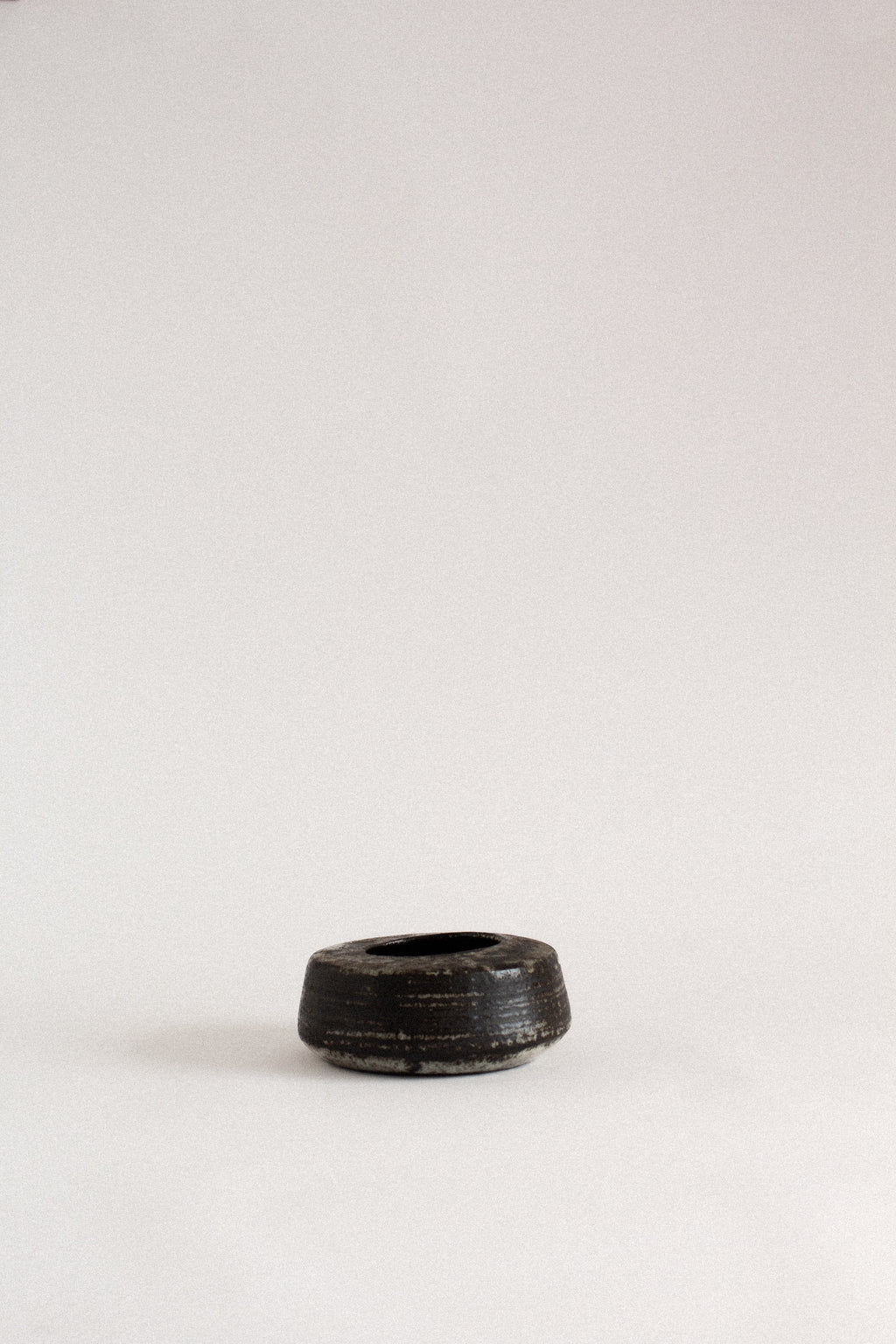 Low Ceramic Vessel with Wide Opening