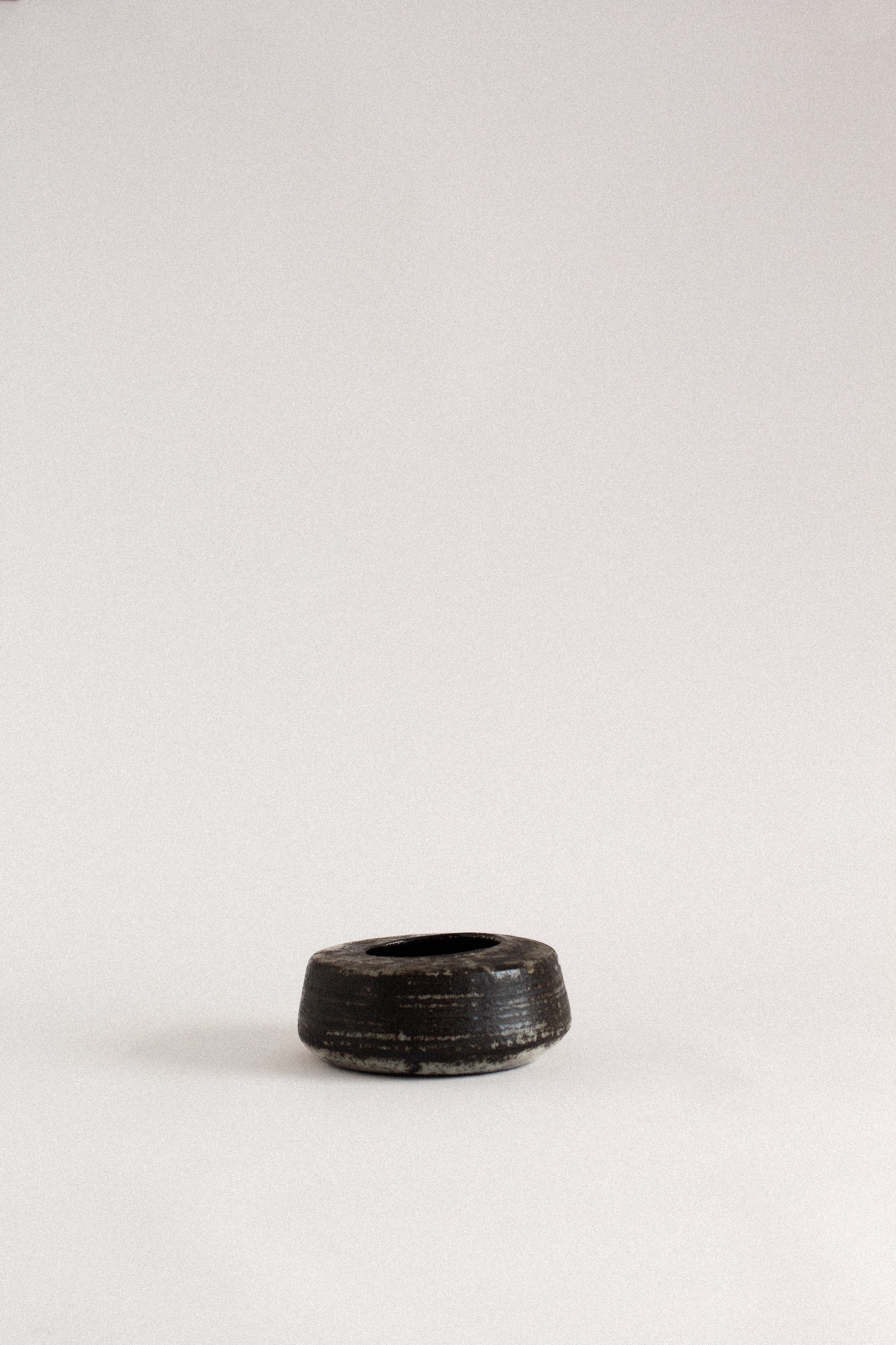 Low Ceramic Vessel with Wide Opening