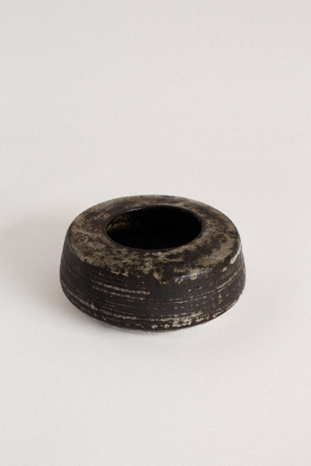 Low Ceramic Vessel with Wide Opening