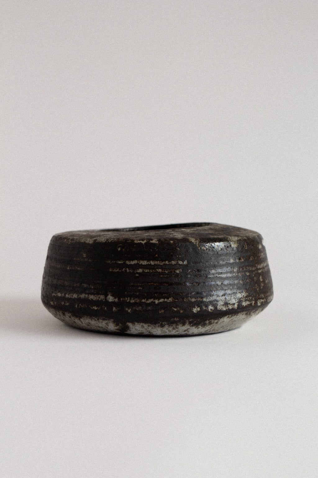 Low Ceramic Vessel with Wide Opening