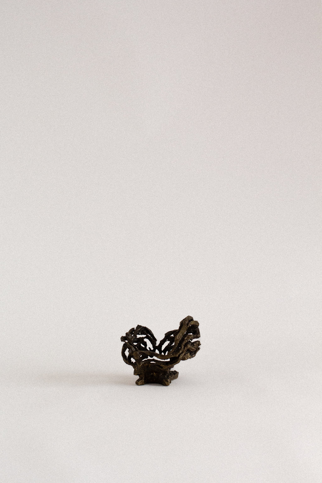 Brutalist Brass Candleholder