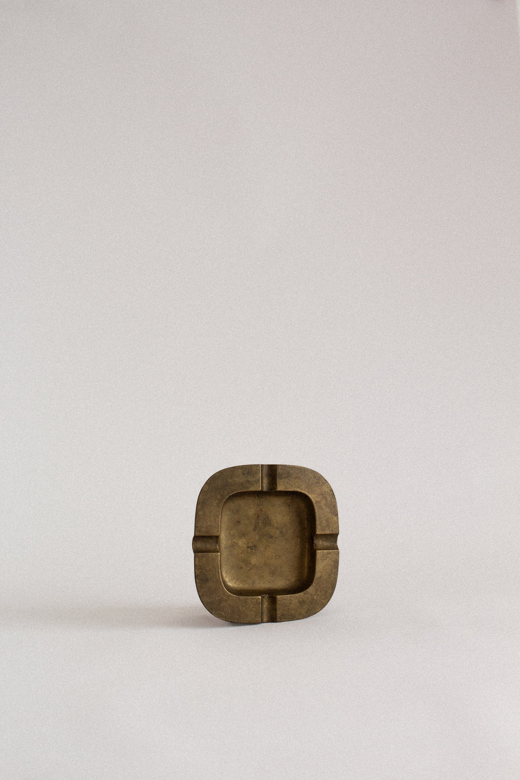Modernist Brass Ashtray