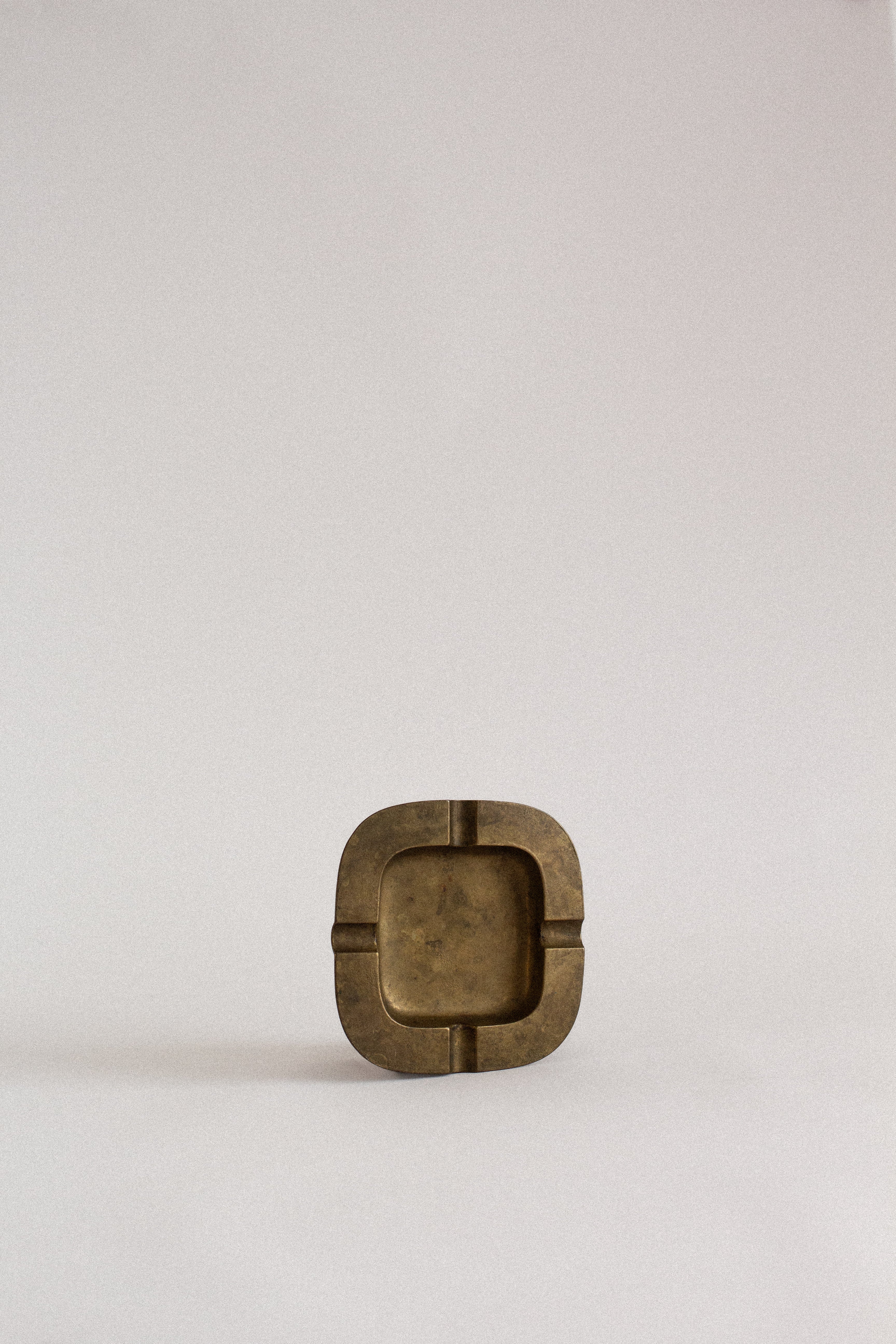 Modernist Brass Ashtray