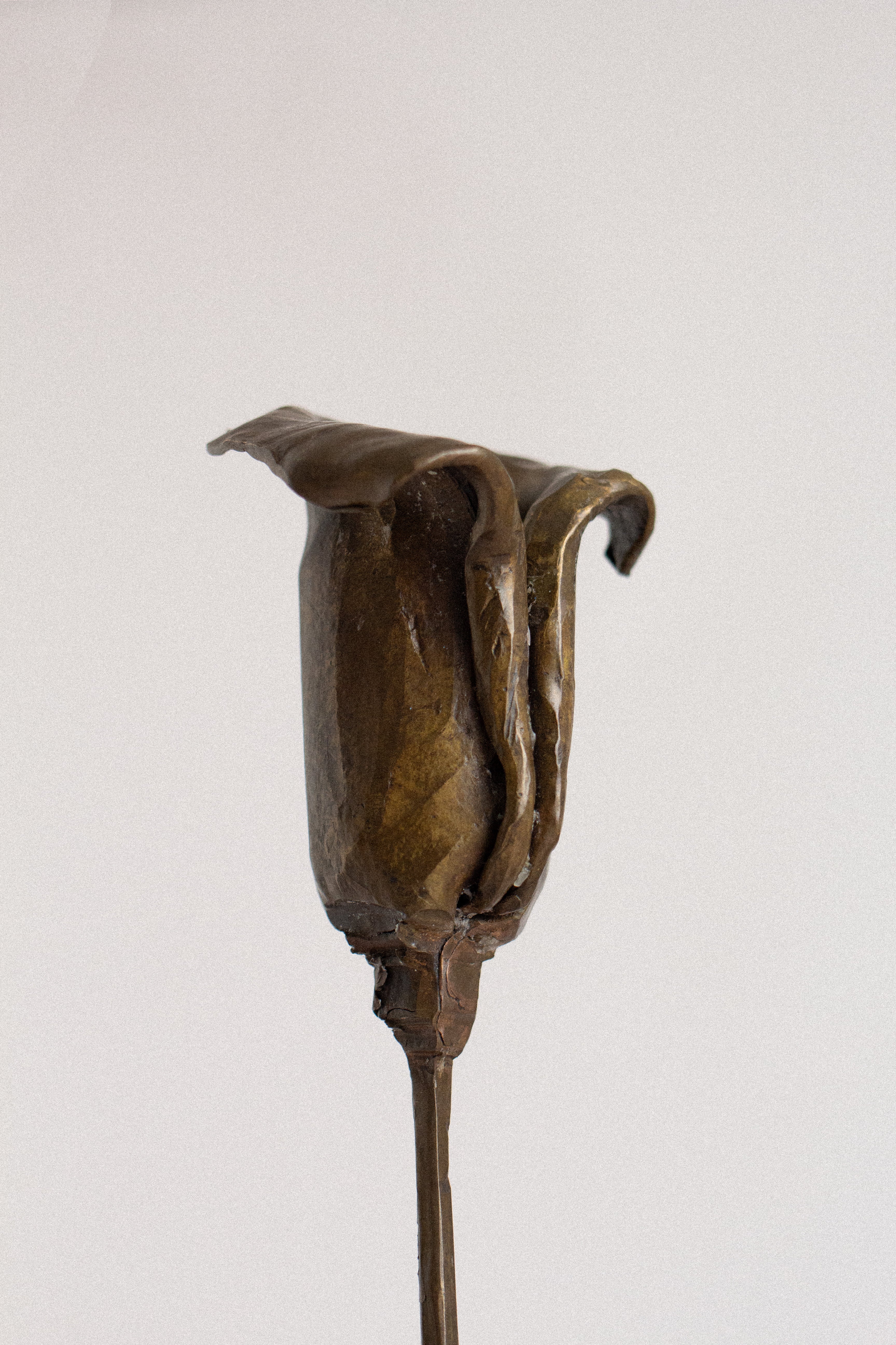 Hand-Forged Flower Candle Holder