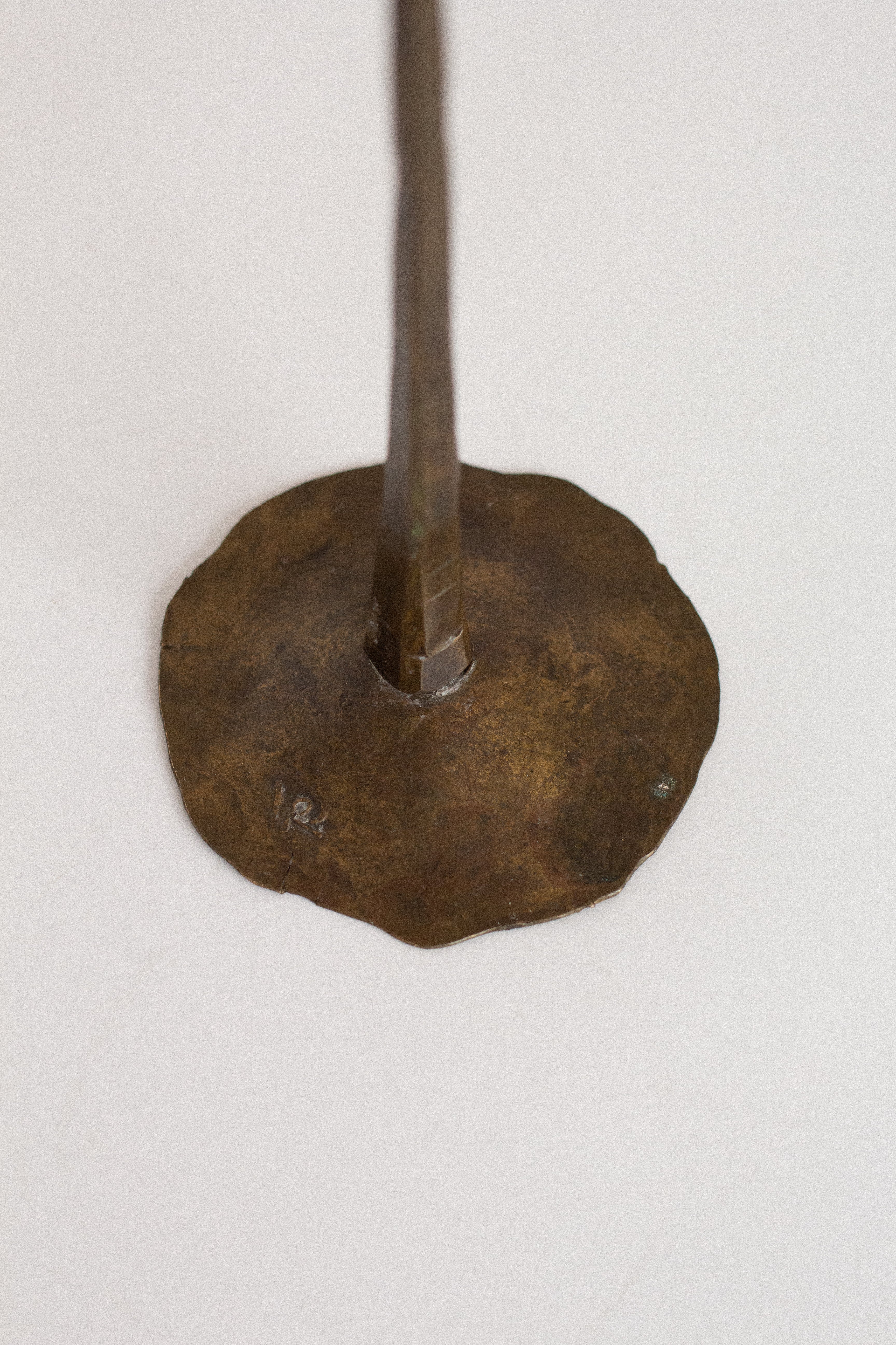 Hand-Forged Flower Candle Holder