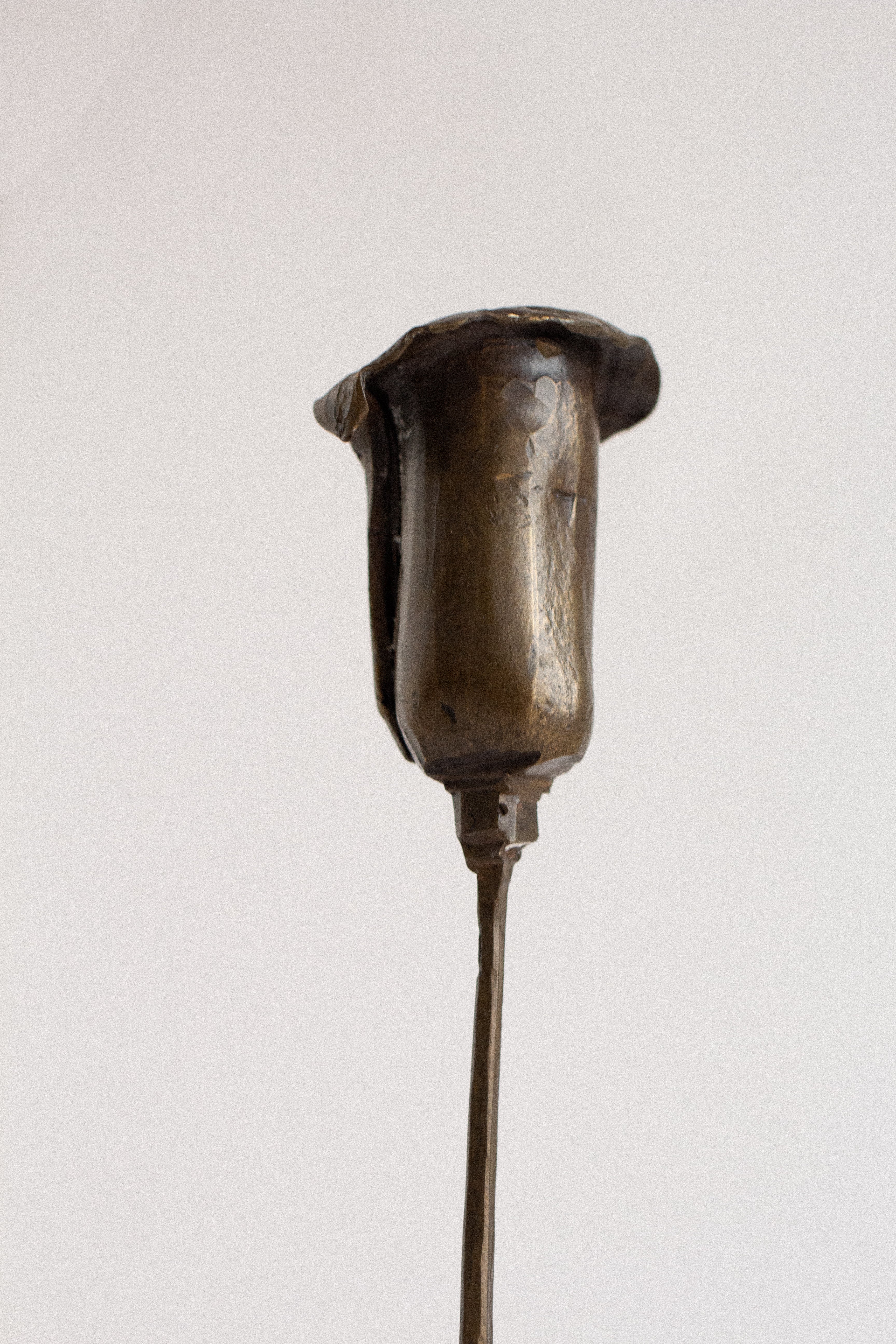Hand-Forged Flower Candle Holder