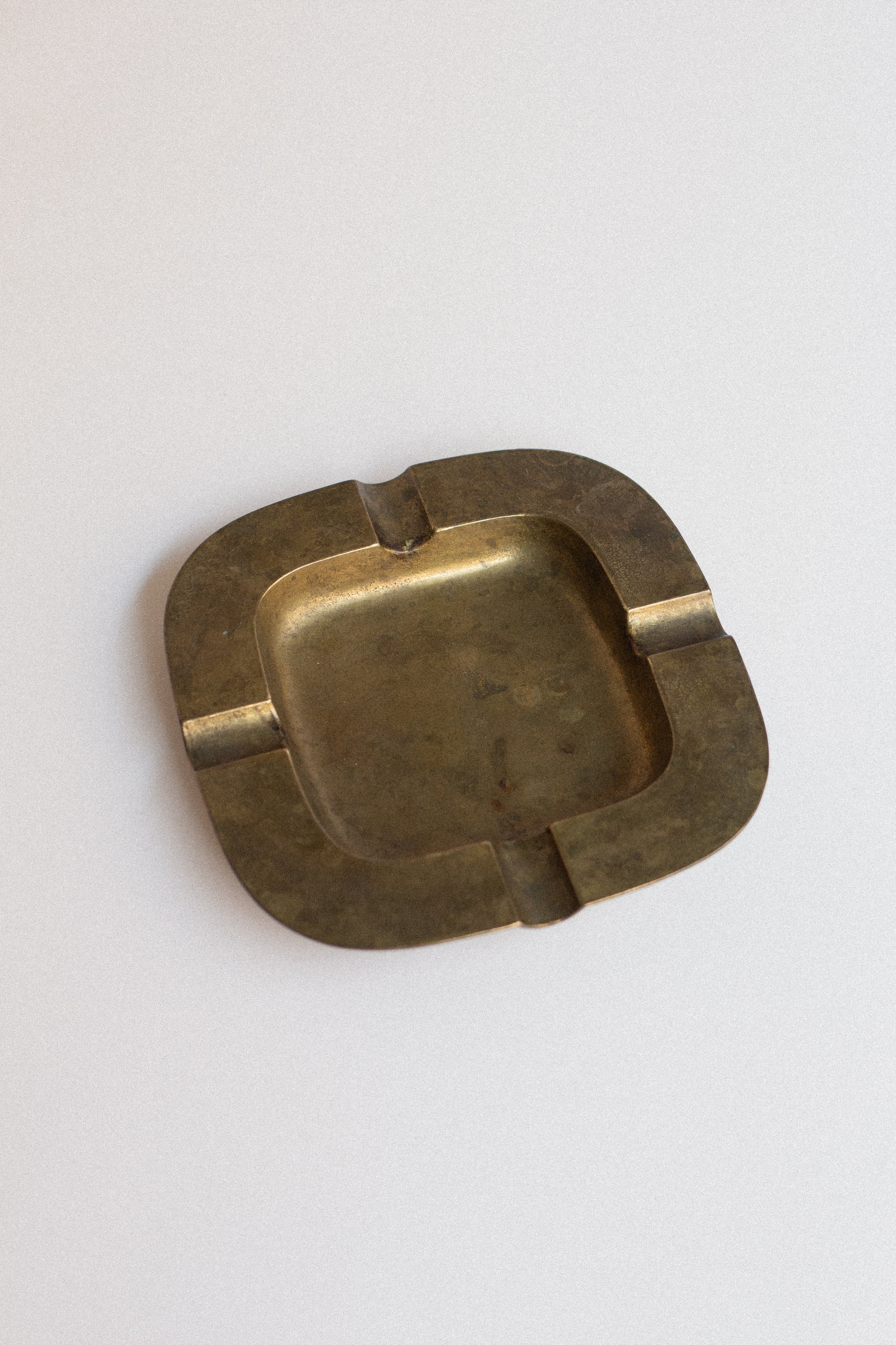 Modernist Brass Ashtray