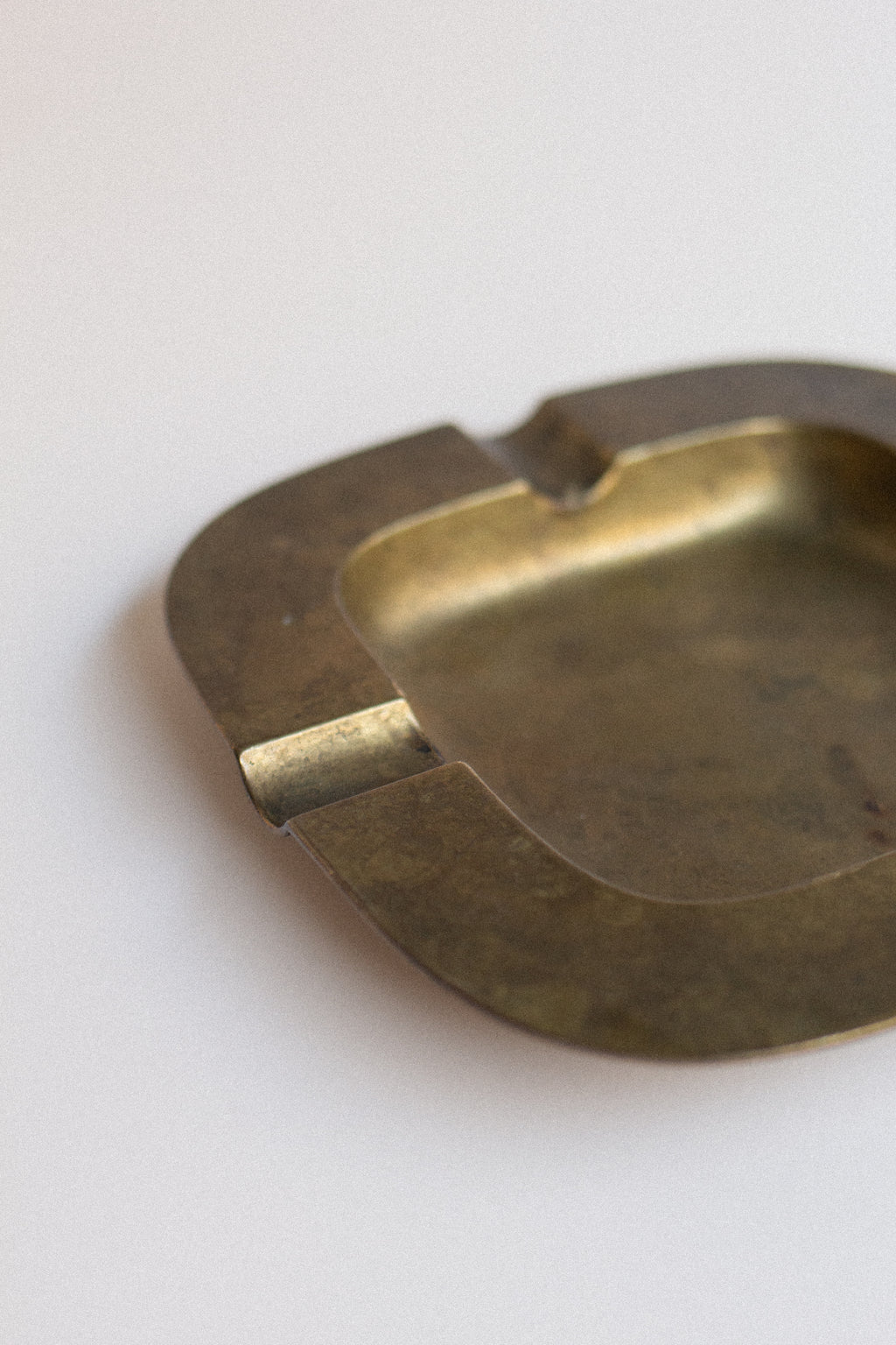 Modernist Brass Ashtray