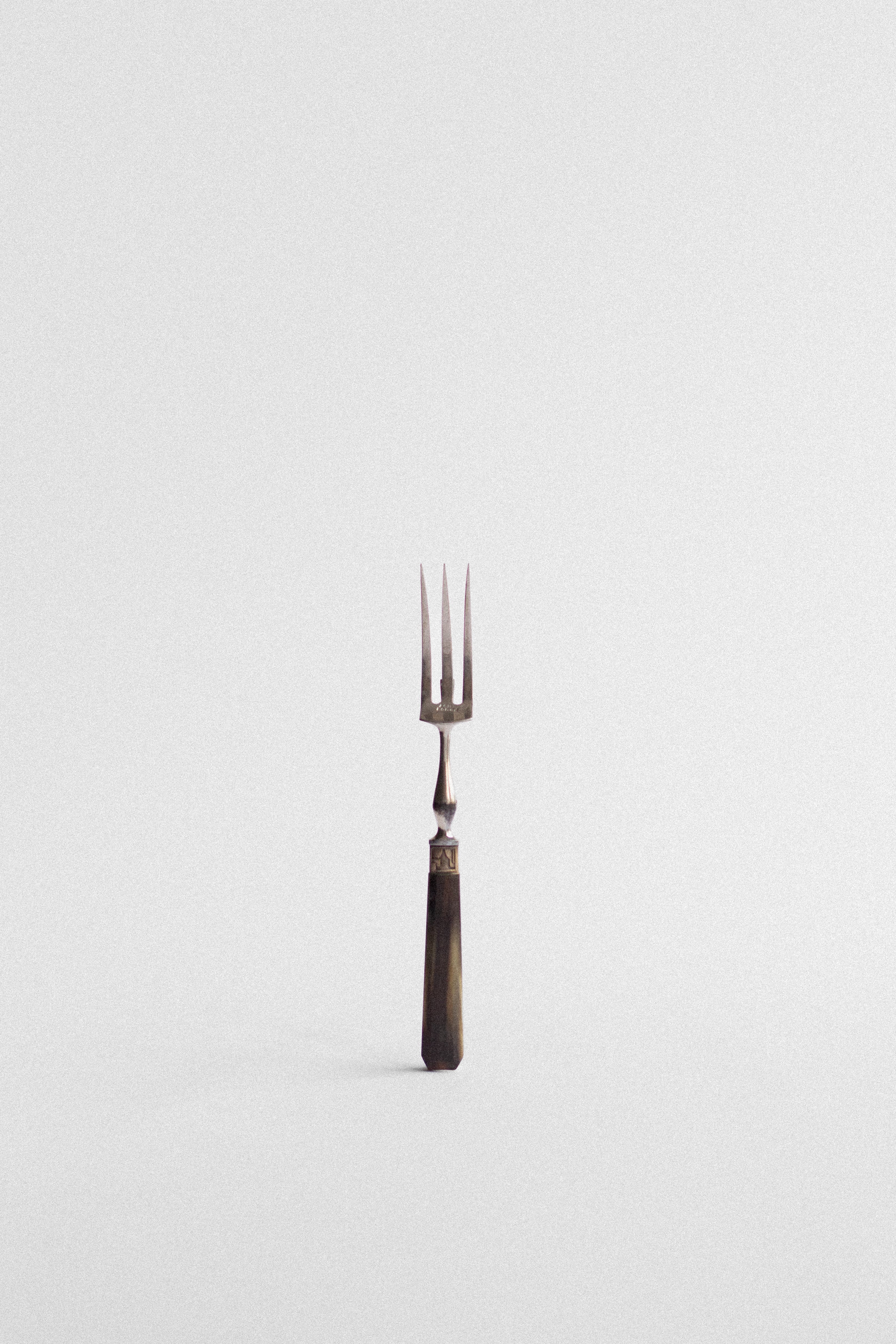 Horn Handle Serving Fork