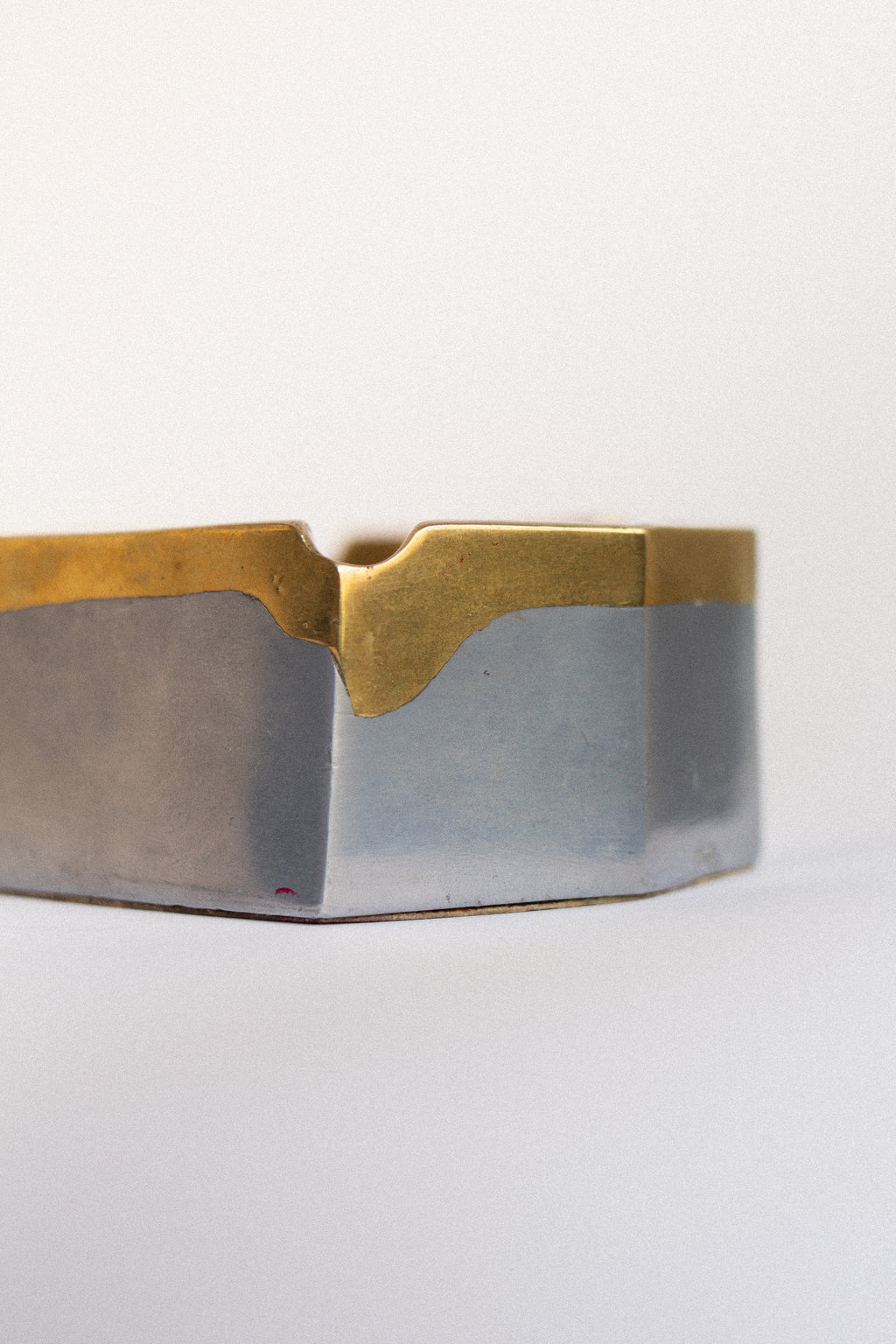 David Marshall Square Brass Ashtray