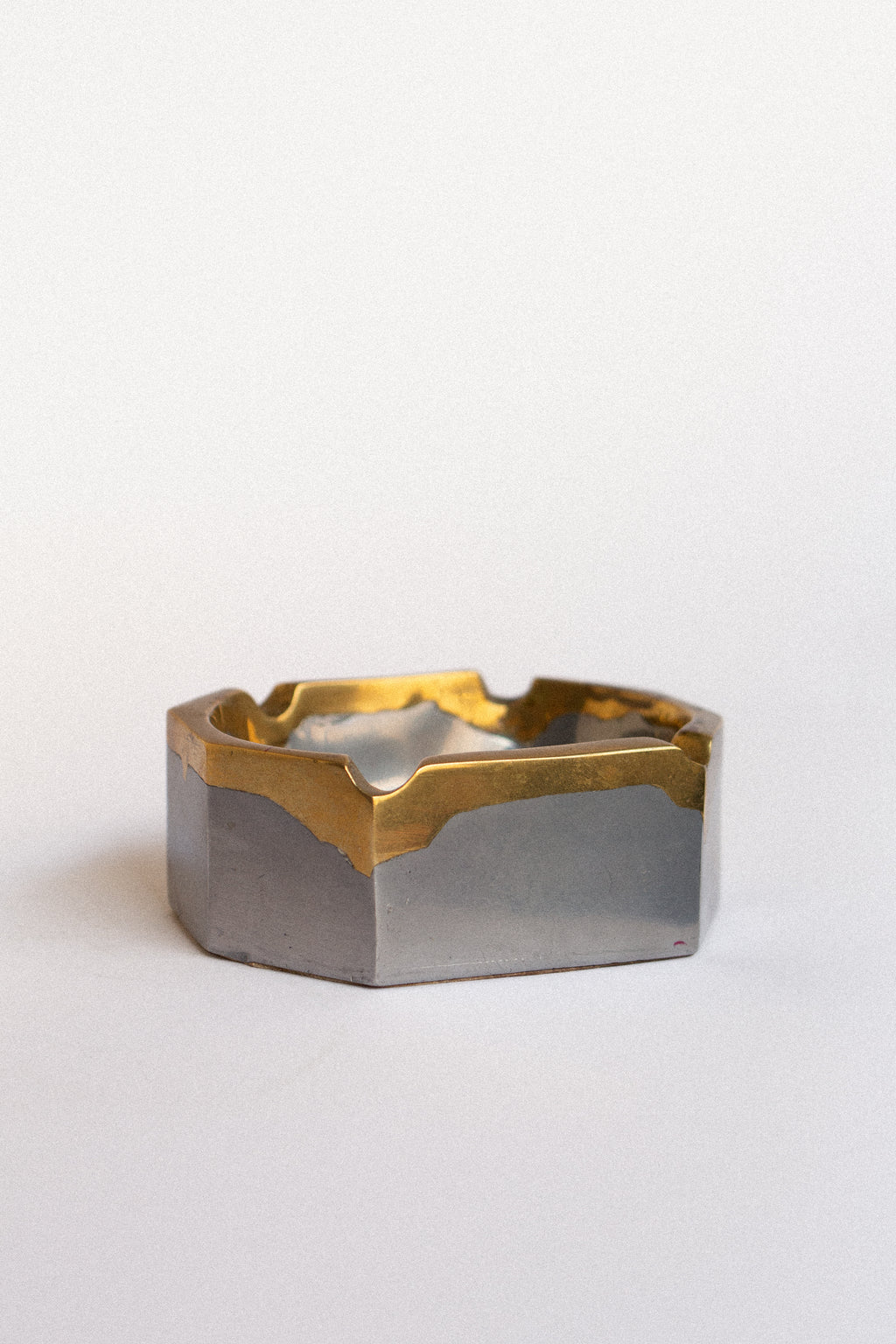 David Marshall Square Brass Ashtray