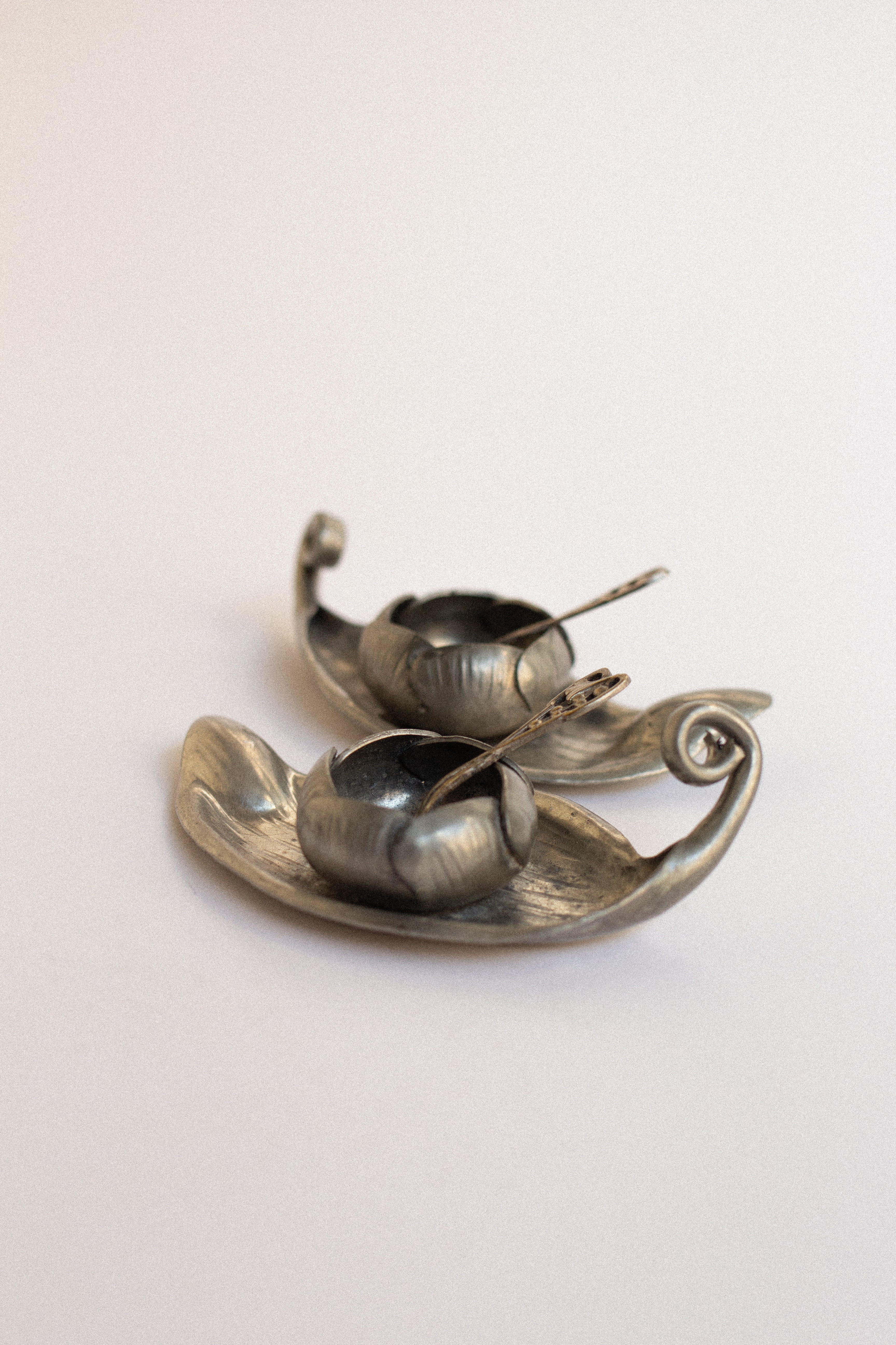 A.E. Chanal Art Nouveau Salt Cellars