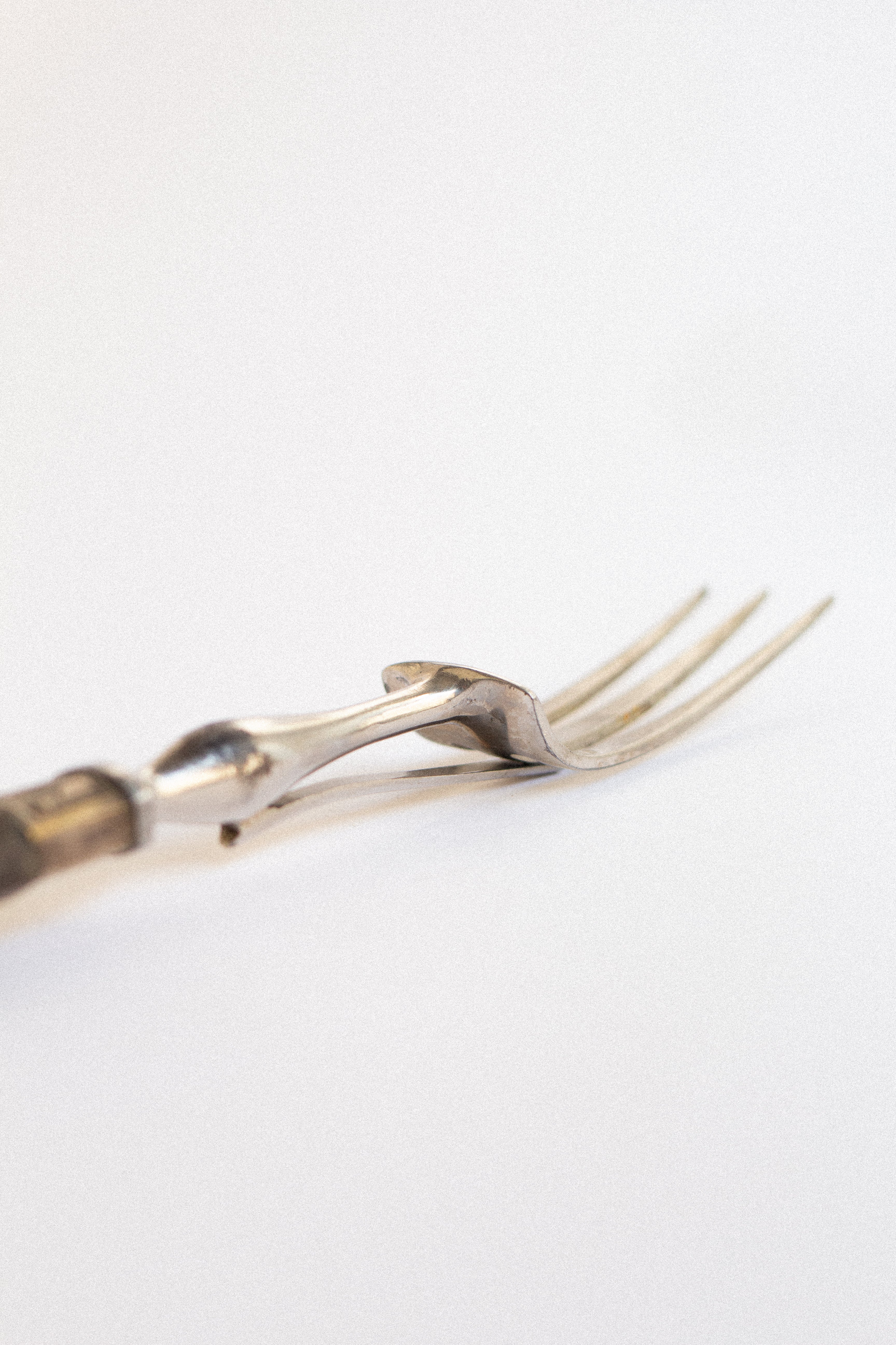 Horn Handle Serving Fork