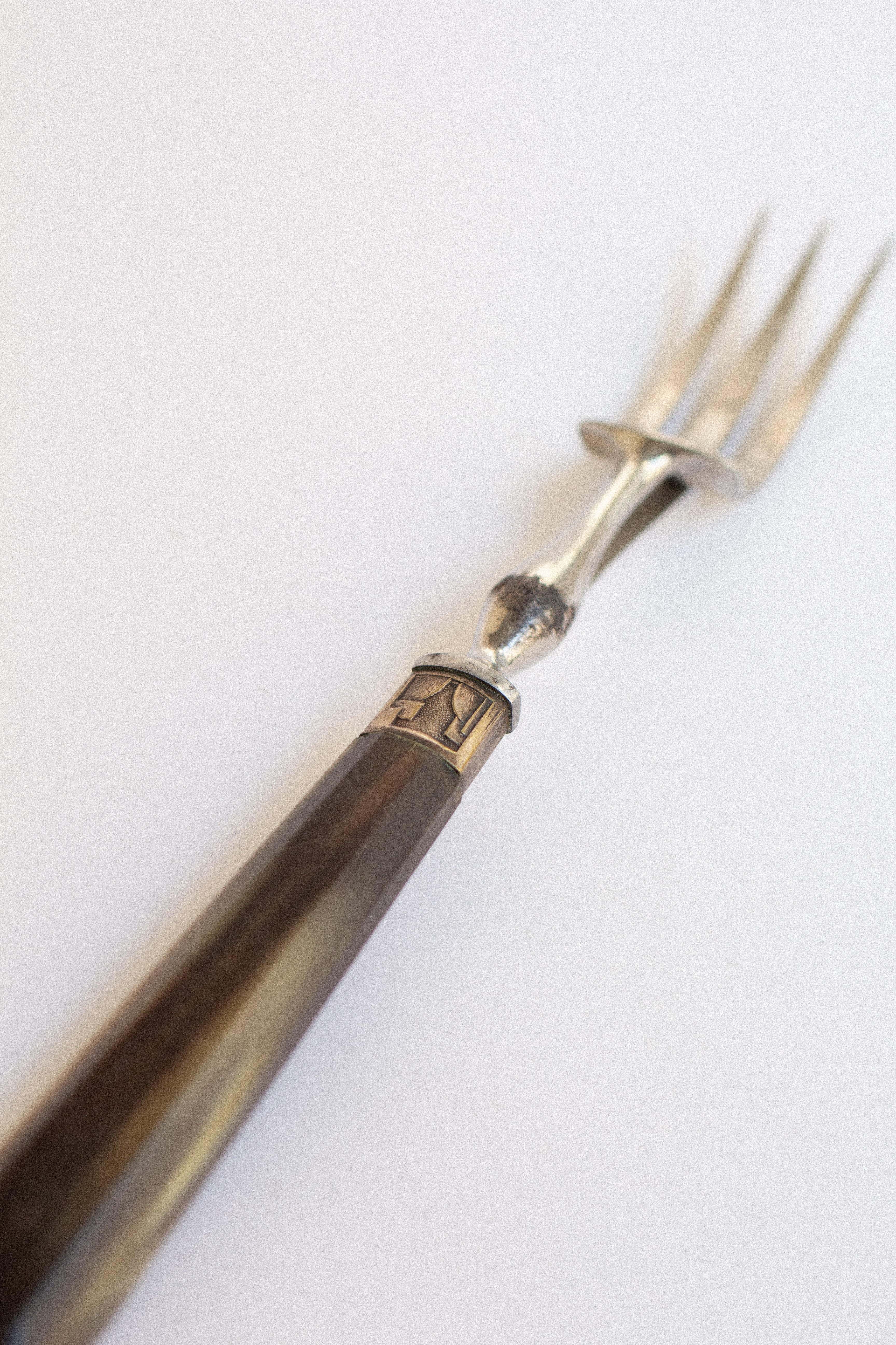 Horn Handle Serving Fork