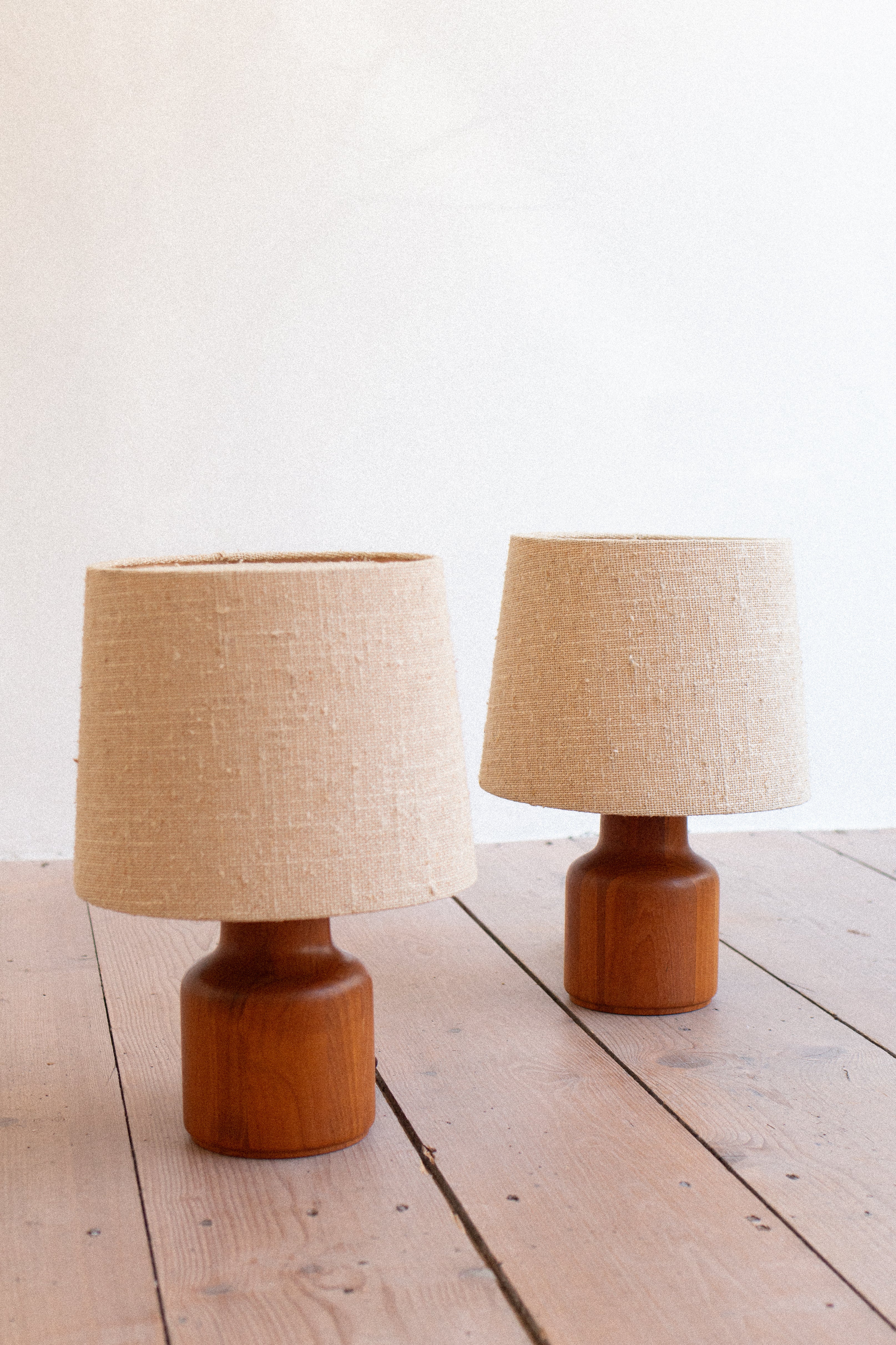 Kirk Copenhagen Teak Table Lamps