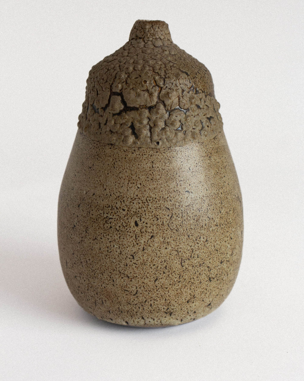 Textured Ceramic Single-Stem Vase